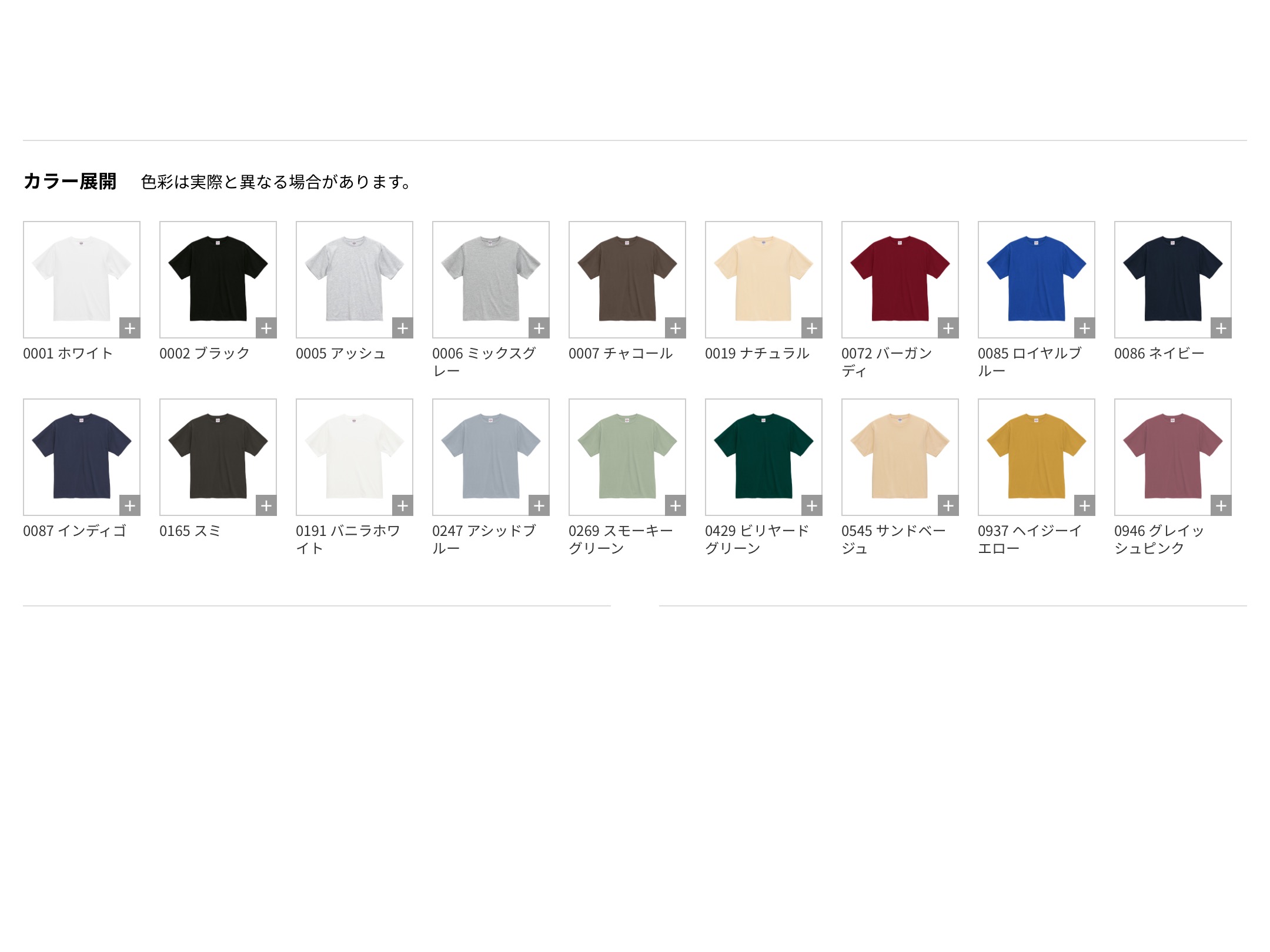 United Athle レギュラー フィット Tシャツ 4.7oz 5300-01 - 画像 (9)