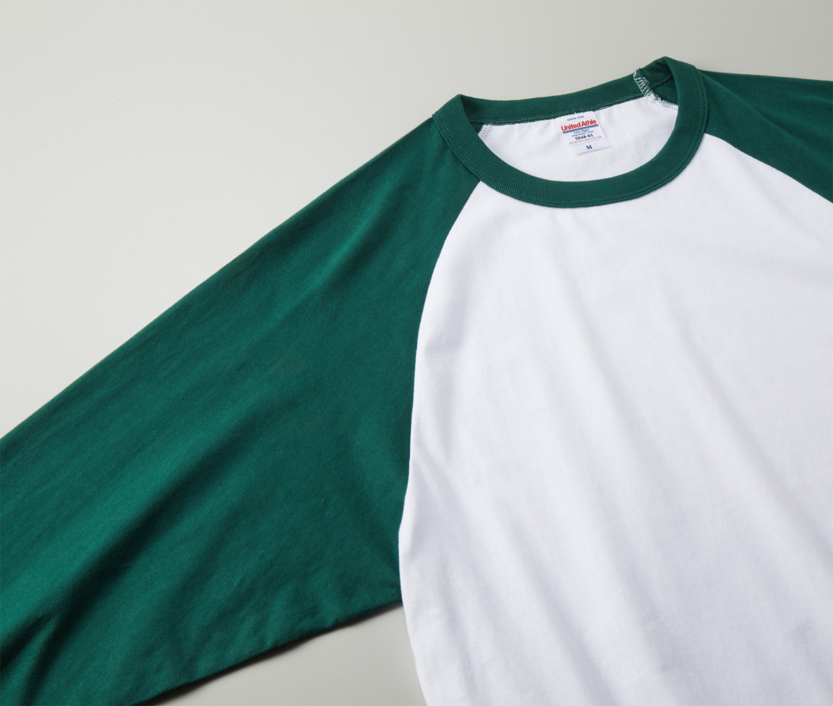 United Athle ラグラン ロングスリーブ Tシャツ(1.6インチリブ)5.6oz 5048-01 - 画像 (5)