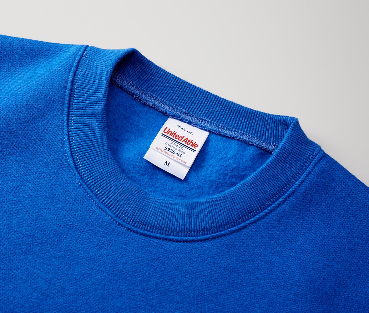 United Athle TC クルーネック スウェット(裏起毛)10.0oz 5928-01 - 画像 (4)